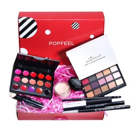 VolksRose Makeup Kit for Women Full Kit, Multipurpose All in One Makeup Gift Set with Eyeshadow Palette Lipstick Concealer Blush Mascara Eyeliner Face Powder Lipgloss Brush