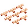 PATIKIL 1/4 Inch ID Tee Copper Fitting, 8 Pack 3