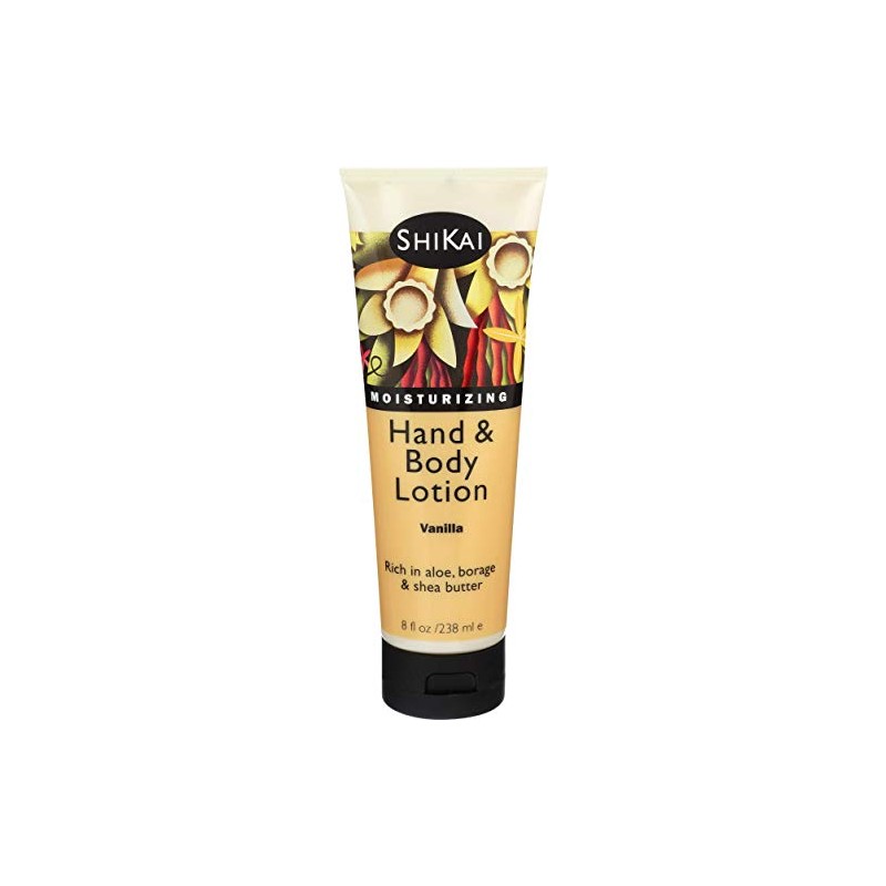 ShiKai Hand & Body Lotion (Vanilla, 8oz) | Daily Moisturizing