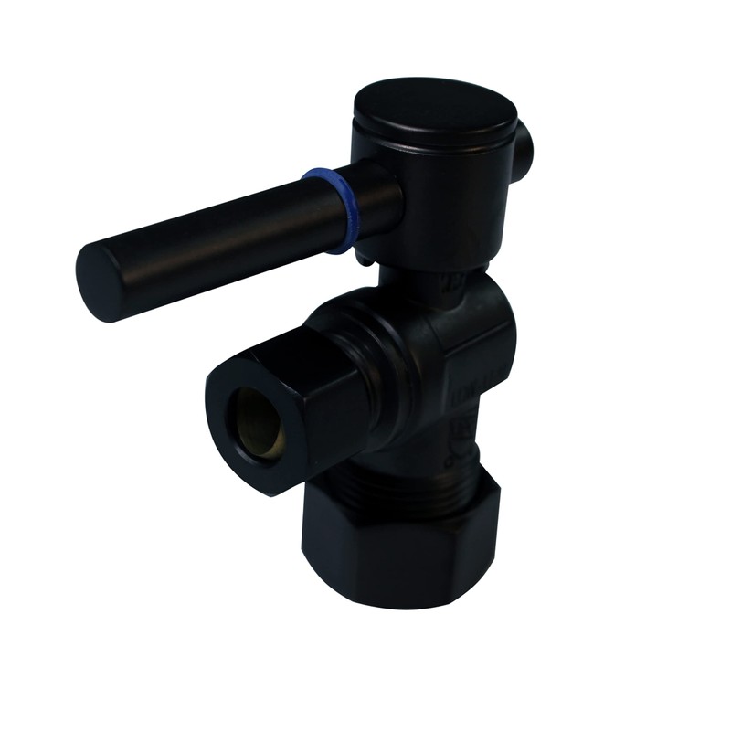 Westbrass A105BL-62 1/4-Turn Lever Handle Angle Stop Shut Off Valve,