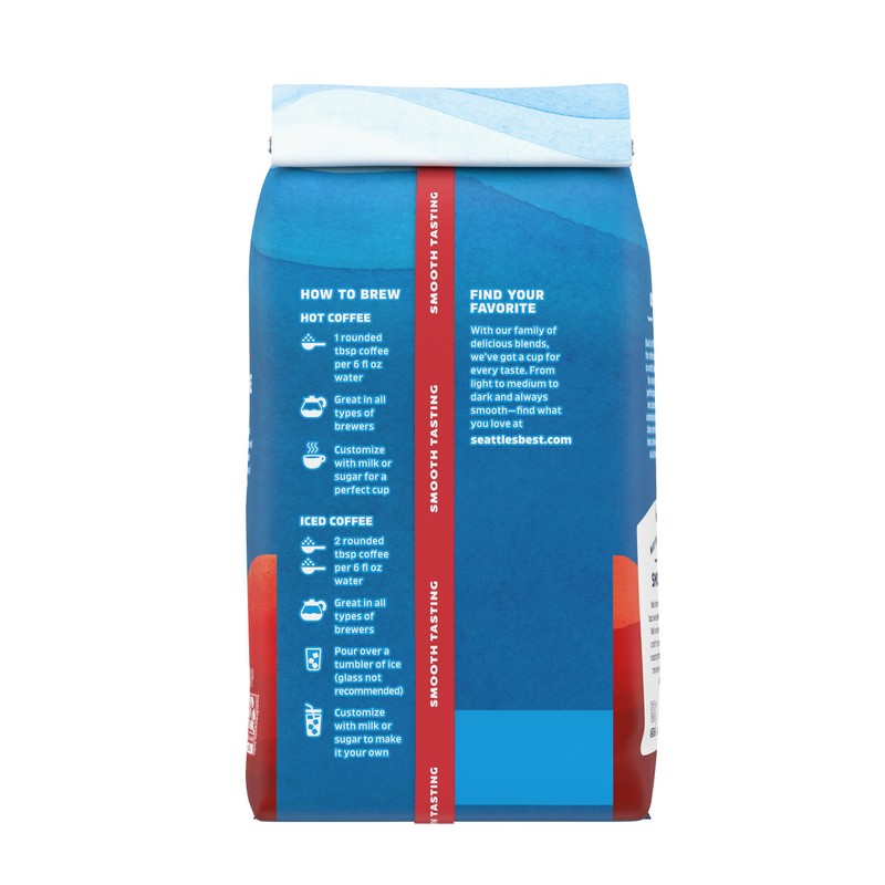 Seattle’s Best Coffee, Light Roast Ground Coffee, Lighthouse, 100% Arabica,