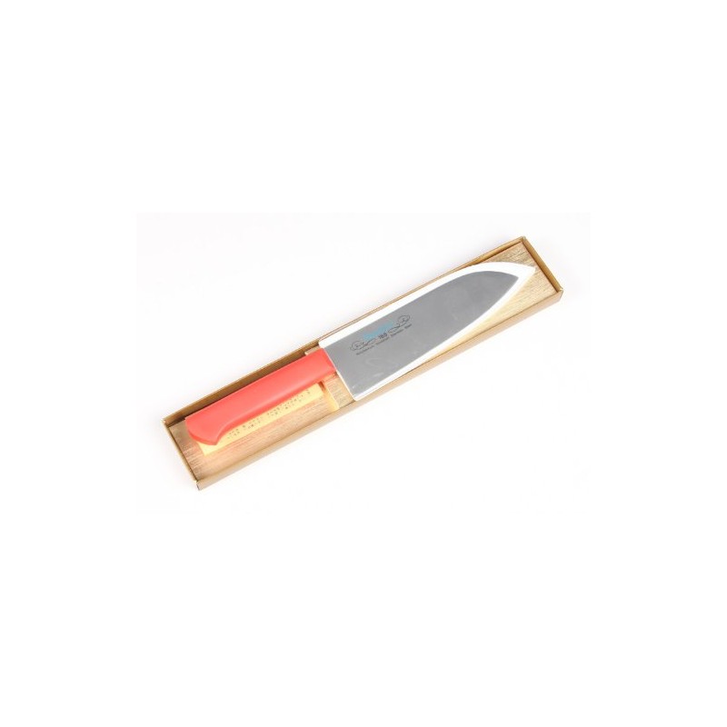 Masahiro MV-P Santoku Shape, 6.5 inches (165 mm), Red 14423