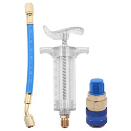 CENPEK Oil Injector Tool 30ml Air Conditioning Injector Tool with 1/4 Inch Connector Blue Dye Oil Injector Auto Air Conditioning Adapter