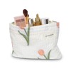 ZUNGGWOK Floral Makeup Bag Cosmetic Bag for Women,Large Capacity Purse