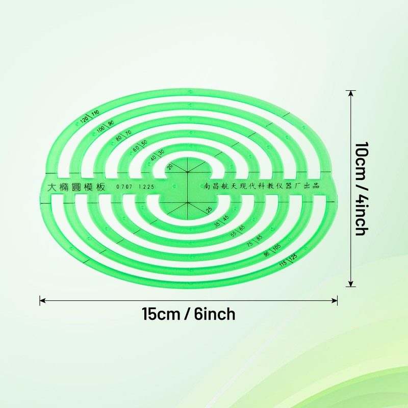 Milageto 1 Piece Template Ruler, Stencils, Drawing Template for All