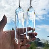 HDCRYSTALGIFTS Set 2 Crystal Suncatchers, 120mm Large Prism Sun Catchers