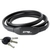 CROPS K4-10D180, Bike Lock Cable 6ft Black, Anti-Theft Cable Lock