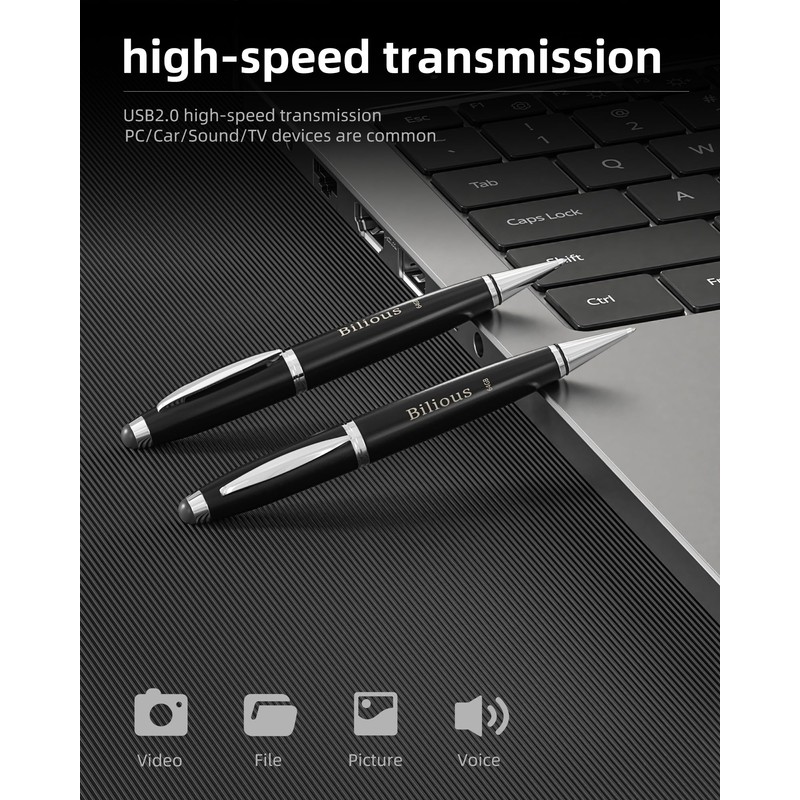 Bilious USB Flash Drive, USB 2.0 2PCS Thumb Drive Portable