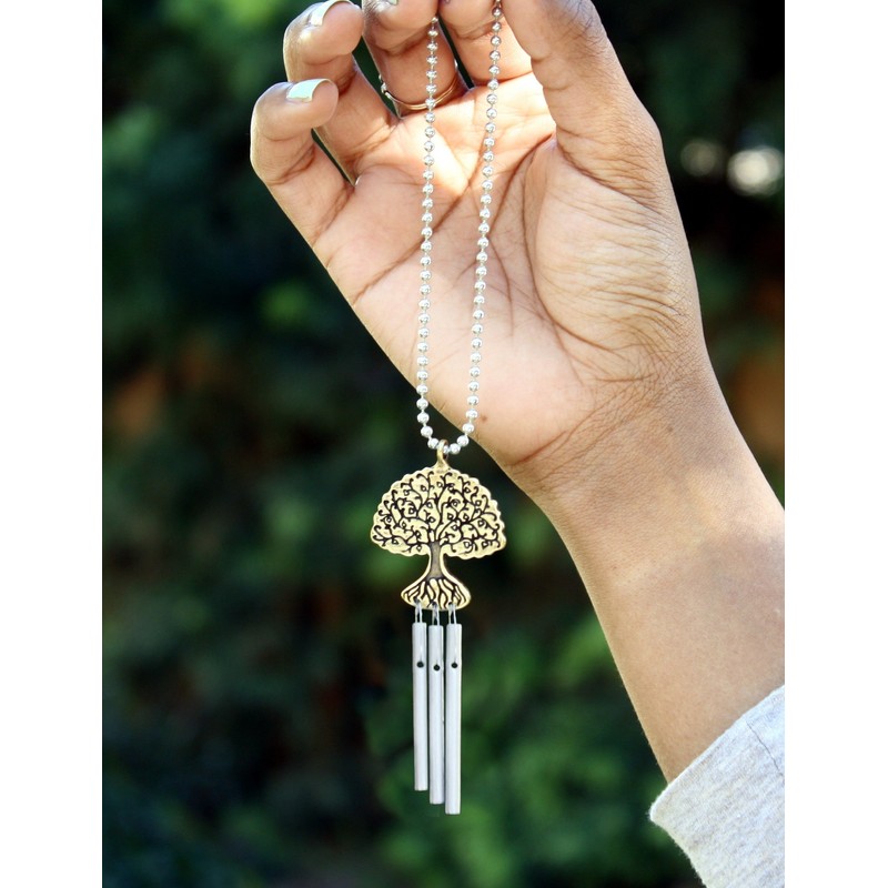 Jacob's Musical Car Charm, Tree of Life, Mini Wind Chime