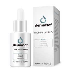DERMASOF Olive Facial Serum Helps Redness Relieve.This Anti Aging Serum contains Hyaluronic Acid,Matrixyl 3000,and Peptides.Hydrating,Calming,and Repairing your skin.Made in USA;1 Fl Oz (30ml)