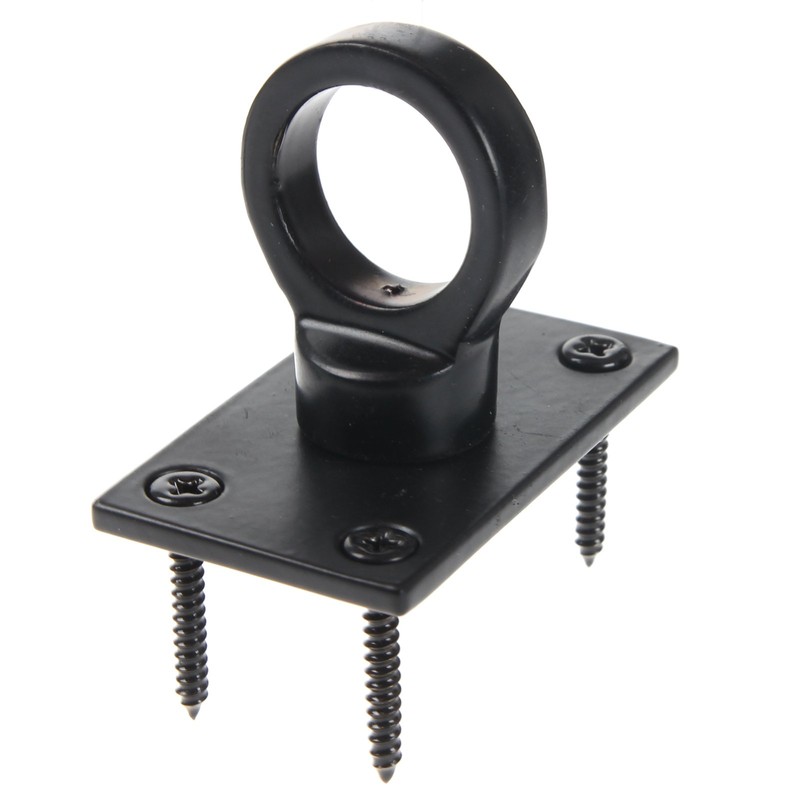 24mm Black Decking Rope Hook End & Plate Rope Post