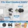 Anweller Smart Fingerprint Door Lock,Fingerprint Door Knob with Keypad,Electrionic Biometric