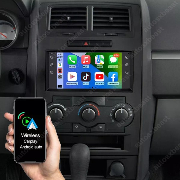 autos-x-beast For 2008 2009 2010 Dodge Charger CarPlay Android Auto
