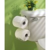 iDesign Classico Steel Toilet Paper Holder for Bathroom Storage, Over