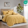 CHIXIN Botanical Oversized Bedspread Queen Size - Leaves Pattern Stitching