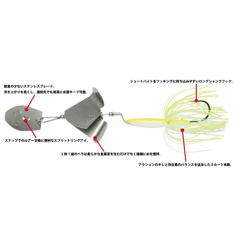 ISSEI AK Buzz 14g R (Right Curve) (#11 White Shad)