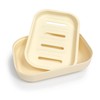 Double Layer Draining Soap Dish, Plastic Dishwashing Sponge Soap Holder