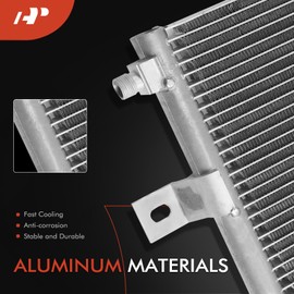 A-Premium A/C Condenser Replace# F6HZ19712A - Compatible with 2003-2006 Sterling Truck LT9500, AT9500, LT7500, LT8500