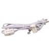 National Artcraft® 6' White Lamp Cord with Low-Profile Candelabra Socket