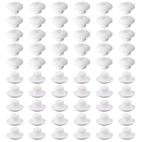 QUARKZMAN Pack of 60 Pegboard Hook Clasps, Pegs Board Plugs,