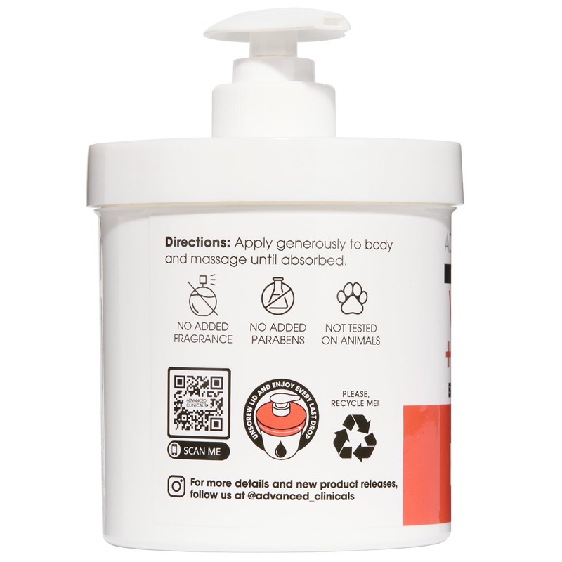 Advanced Clinicals Vitamin C Cream Dry Skin Rescue Skin Care