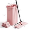 JOYMOOP 50“ Mop and Bucket with 3 Reusable Microfiber Pads
