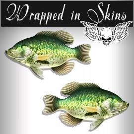 Unbranded Crappie Decals Fish Stickers Tackle Box RV Truck Camper Trailer AFP-0015 - 3" Long