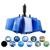 Umbrella Compact Inverted Folding Umbrellas Auto Open Close - H2.20.Glacier