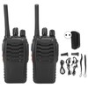 2pcs Walkie Talkie for Baofeng BF‑888H 400‑470MHz 16CH USB Charging