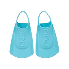 ARENA - Aletas de Entrenamiento Unisex para niños, para natación, tacón Abierto y Ranuras hidrodinámicas, Cielo, Talla 11-12 de EE. UU