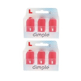 LSTYLE Dart Flights: L6 PRO Slim - 2 Pack - Dimple Texture - Red