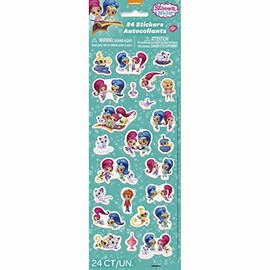 Unique 24-Piece Puffy Sticker Sheet - Shimmer And Shine, 1 Pc