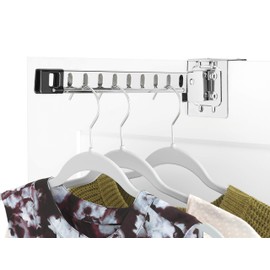 Whitmor Over The Door Hanger Holder, 1 Count (Pack of 1), Silver