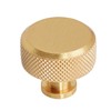 Decoranddecor Amelia Knurled 35mm Round Kitchen Cabinet Furniture Knobs Aluminium