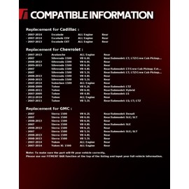 Torchbeam Rear Brakes and Rotors Kit Brake Pads Brake Rotors and Pads for GMC Yukon 2007-2014 55133 D1194 Brake Rotors + Ceramic Pads Kit