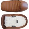Dreamizer Motorcycle Retro Brown Cafe Racer Seat Hump Saddle For