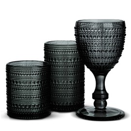 Abbott Collection Pebble Finish Highball, 5 inches high, Grey