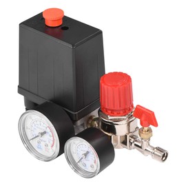 3000L/min 0.05-1.2Mpa Small Air Compressor Pressure Switch Control with Safety Valve and Pressure Regulator Gauges