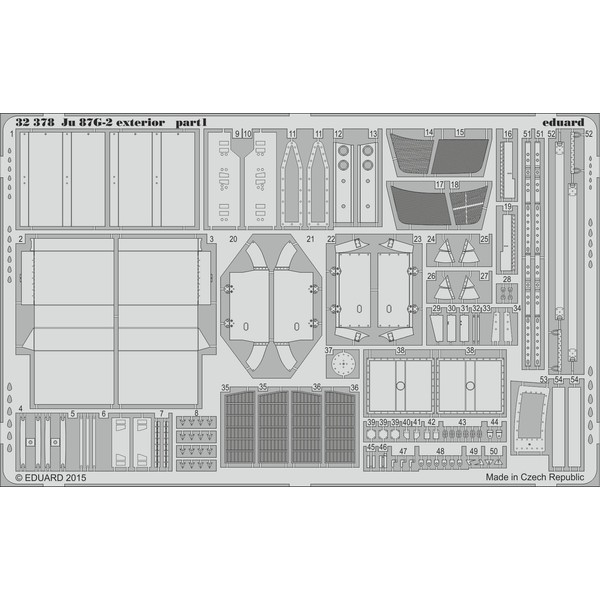 EDU32378 1:32 Eduard PE - Ju 87G-2 Stuka Exterior Detail