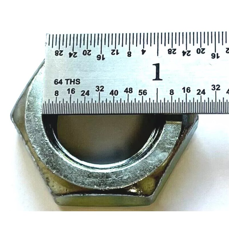 Brighton 1"-8 UNC THIN HEX JAM NUTS - ZINC COATED