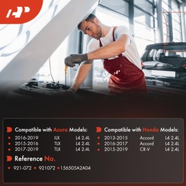 A-Premium Engine Oil Dipstick Dip Stick Compatible with Honda CR-V CRV 2015-2019, Accord 2013-2017 & Acura TLX 2015-2019, ILX 2016-2019, 2.4L, Engine Oil Level Dipstick