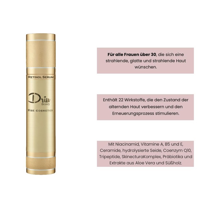 Driu Beauty Wise Cosmetics Retinol Serum 0.3% 45ml