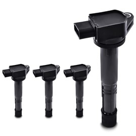 A-Premium Ignition Coil Pack Set of 4 Compatible with Honda Accord 2.4L 203-2007 Civic 2.0L 2002-2011 Acura CSX 2006-2011 RSX 2002-2006 2.0L