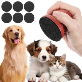 Dog Nail File with 6Pcs Replaceable Filing Disc, Dog Scratch Board for Safe and Easy Nail Care, Dogs Nails Scratch Board Ensures Smooth and Healthy Nails for Dogs and Cats