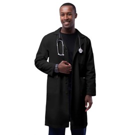 Adar Uniforms Universal Unisex Lab Coats - Classic 39" - 803 - Black - 40