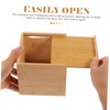 Zerodeko Wooden Square Tissue Box Elegant Roll Paper Dispenser for