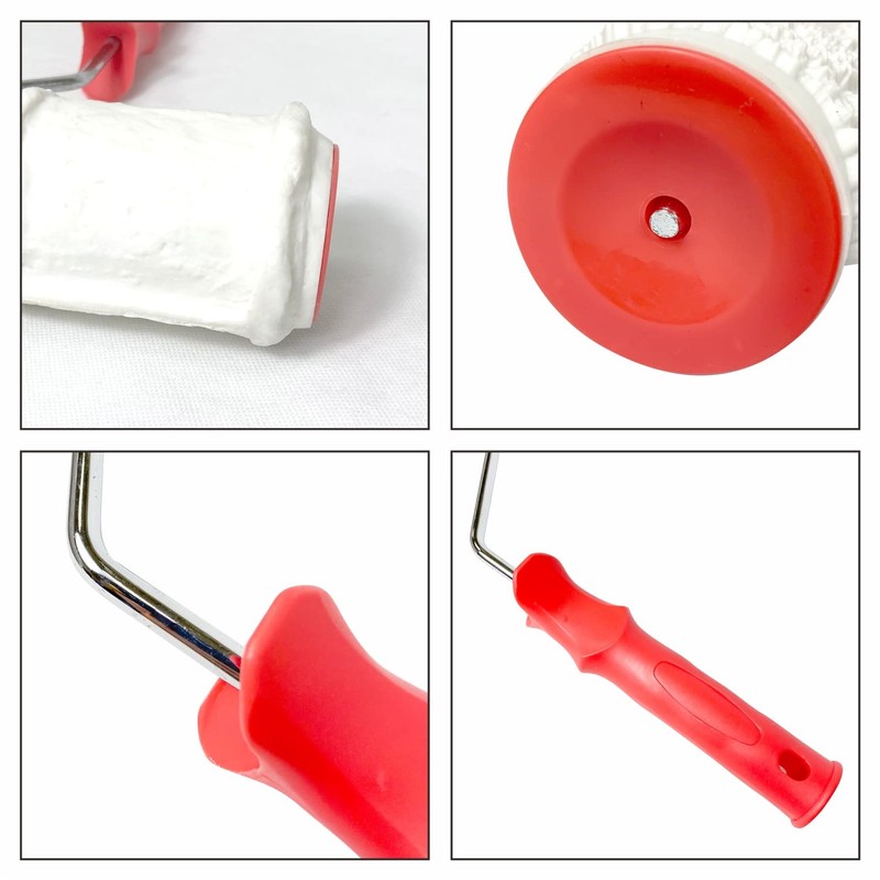 Nichiyo 8'' Patterned Paint Roller for Wall Decoration Classic Brick
