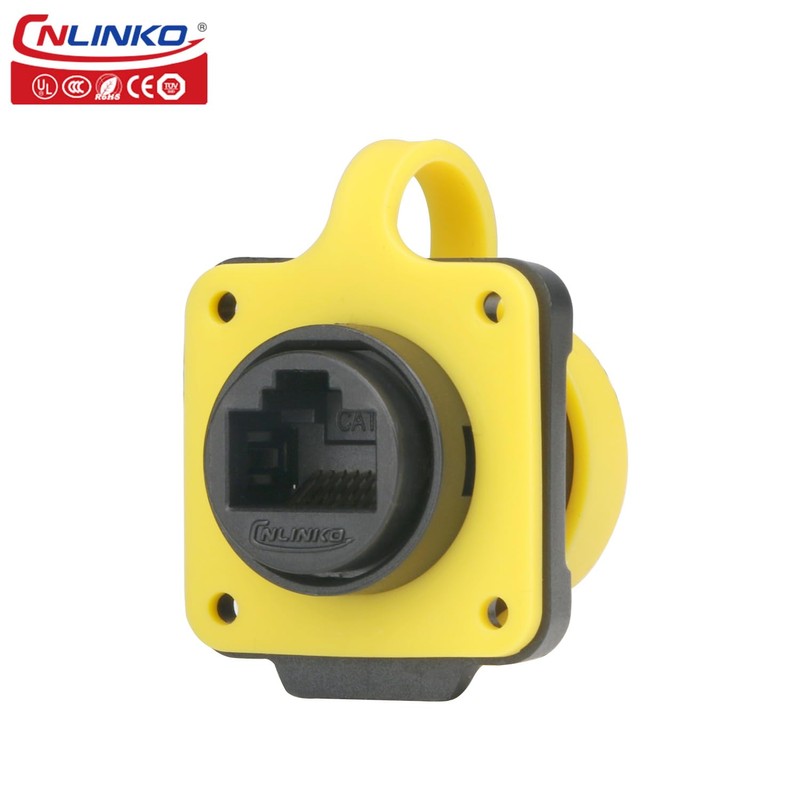 CNLINKO LP-20 RJ45 Panel Mount Socket, CAT6 Ethernet Connector RJ45