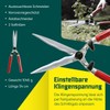 BERGER Professional Hedge Shear, Self-Sharpening 9.45" Steel Blades, Chrome-Plated Wavy