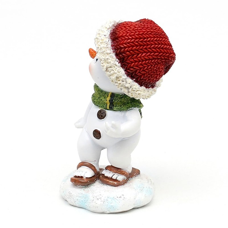 Snow Children with Hat and Scarf in Red/Grey with Skis,